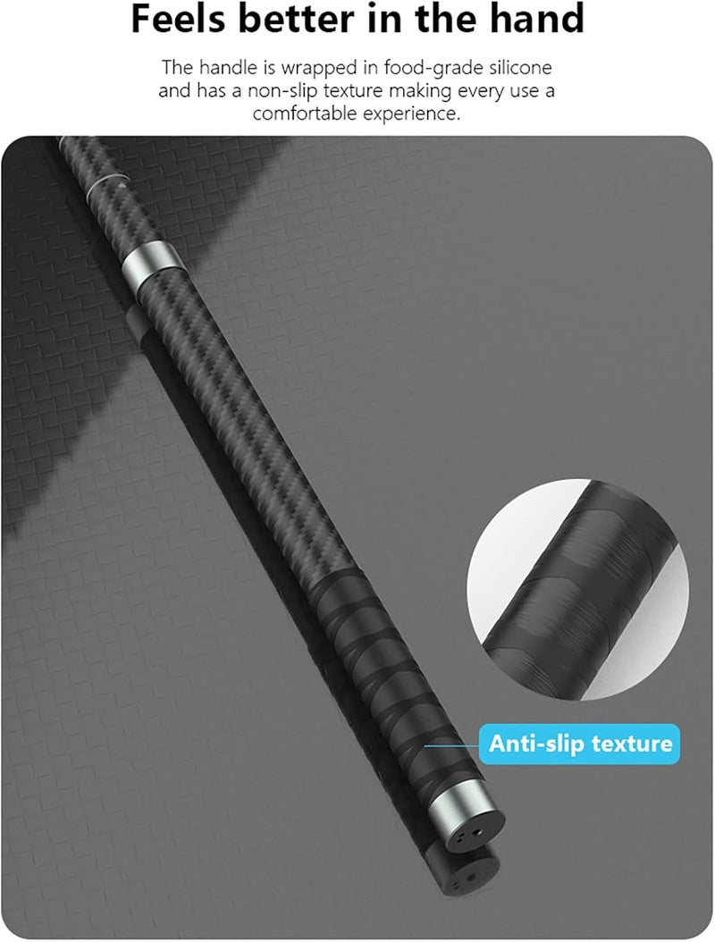 NEOSOU 2.6M/102-inch Invisible Selfie Stick, Carbon Fiber Long Pole Extension Rod for Insta360 X5 X4 X3 DJI Osmo 360 Nano, Lightweight/Waterproof/Extendable/Telescopic for 360 Camera Accessories - Image 3